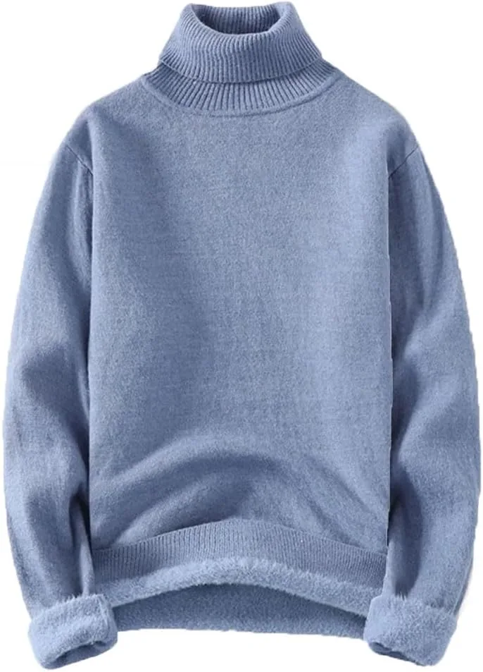 Мужской зимний свитер slim fit с воротником-стойкой
Мужской зимний свитер slim fit с воротником-стойкой