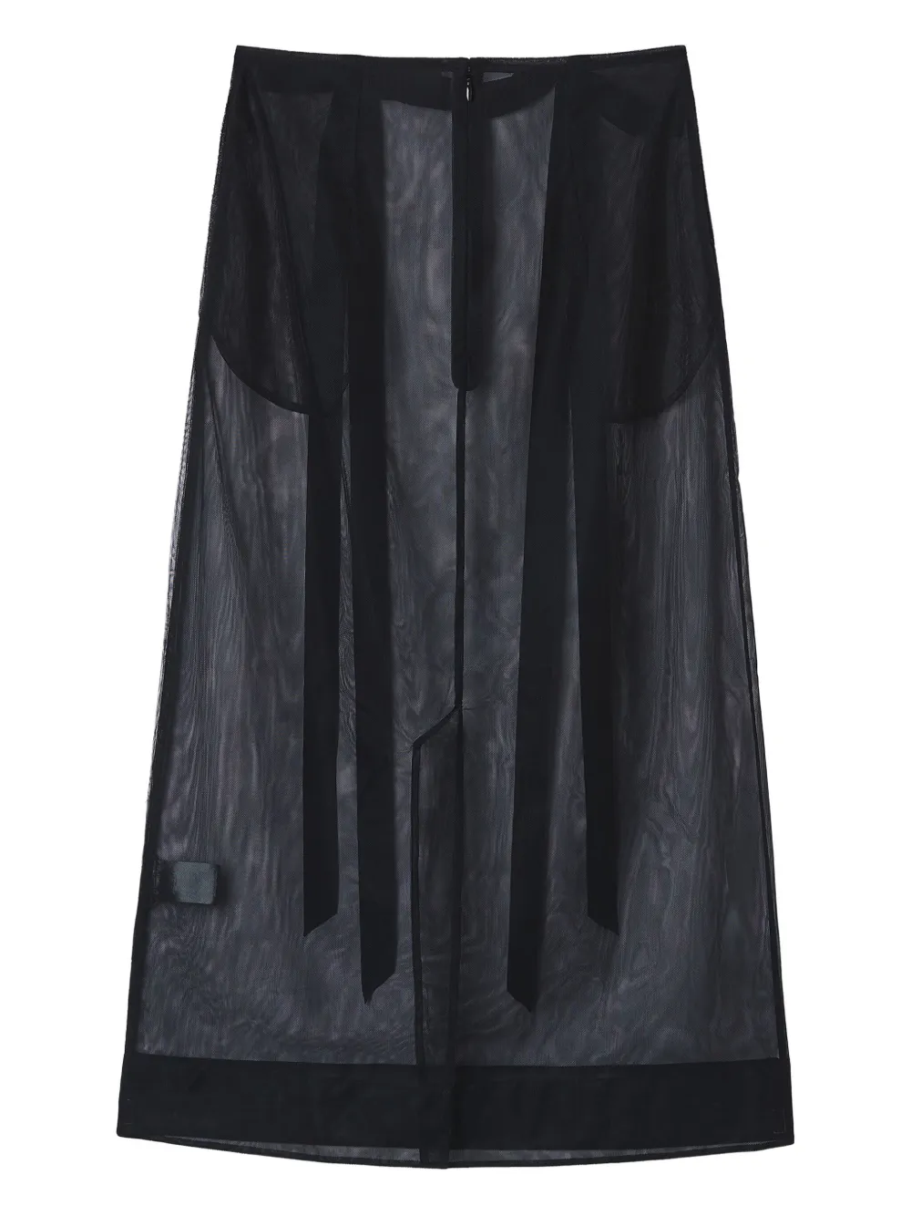 Прозрачная юбка с ленточной отделкой Simone Rocha, черный
Прозрачная юбка с ленточной отделкой Simone Rocha, черный