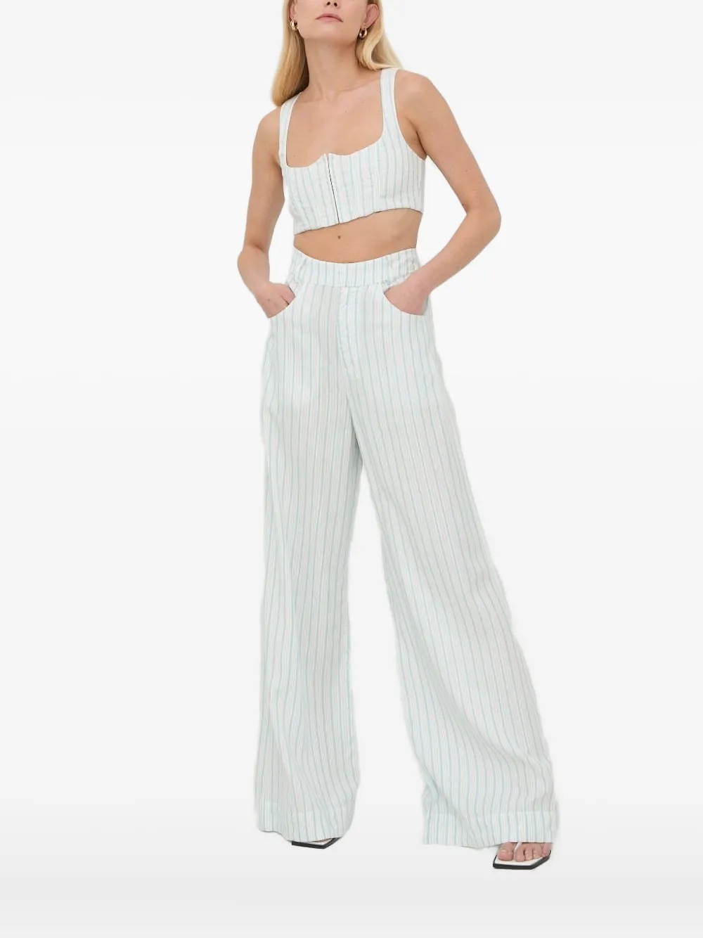 Верх-корсет в полоску Skyler For Love And Lemons, синий
Верх-корсет в полоску Skyler For Love And Lemons, синий