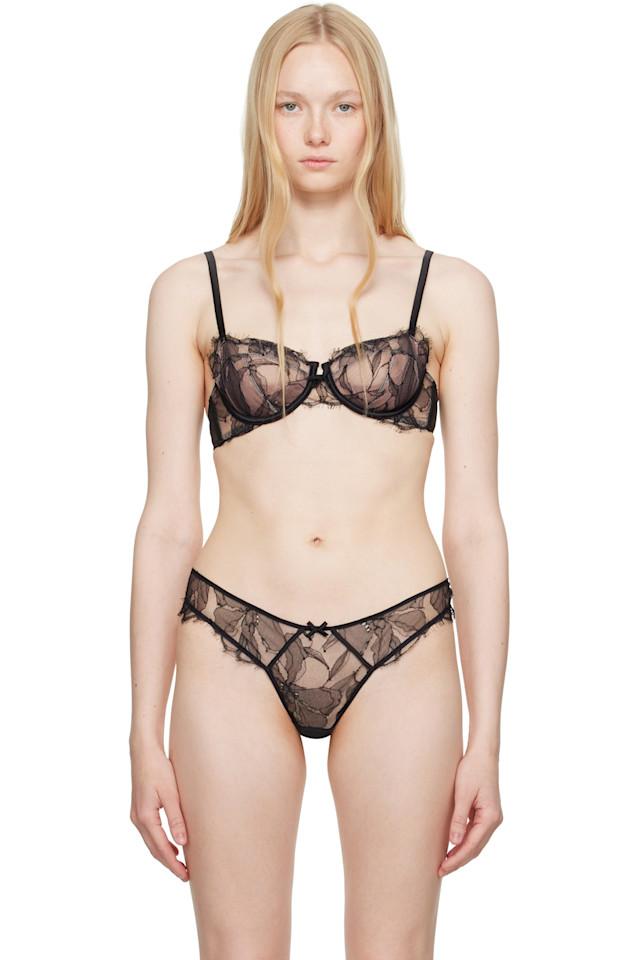 Бюстгальтер балконет с кружевом Sophia Fleur Du Mal, черный
Бюстгальтер балконет с кружевом Sophia Fleur Du Mal, черный