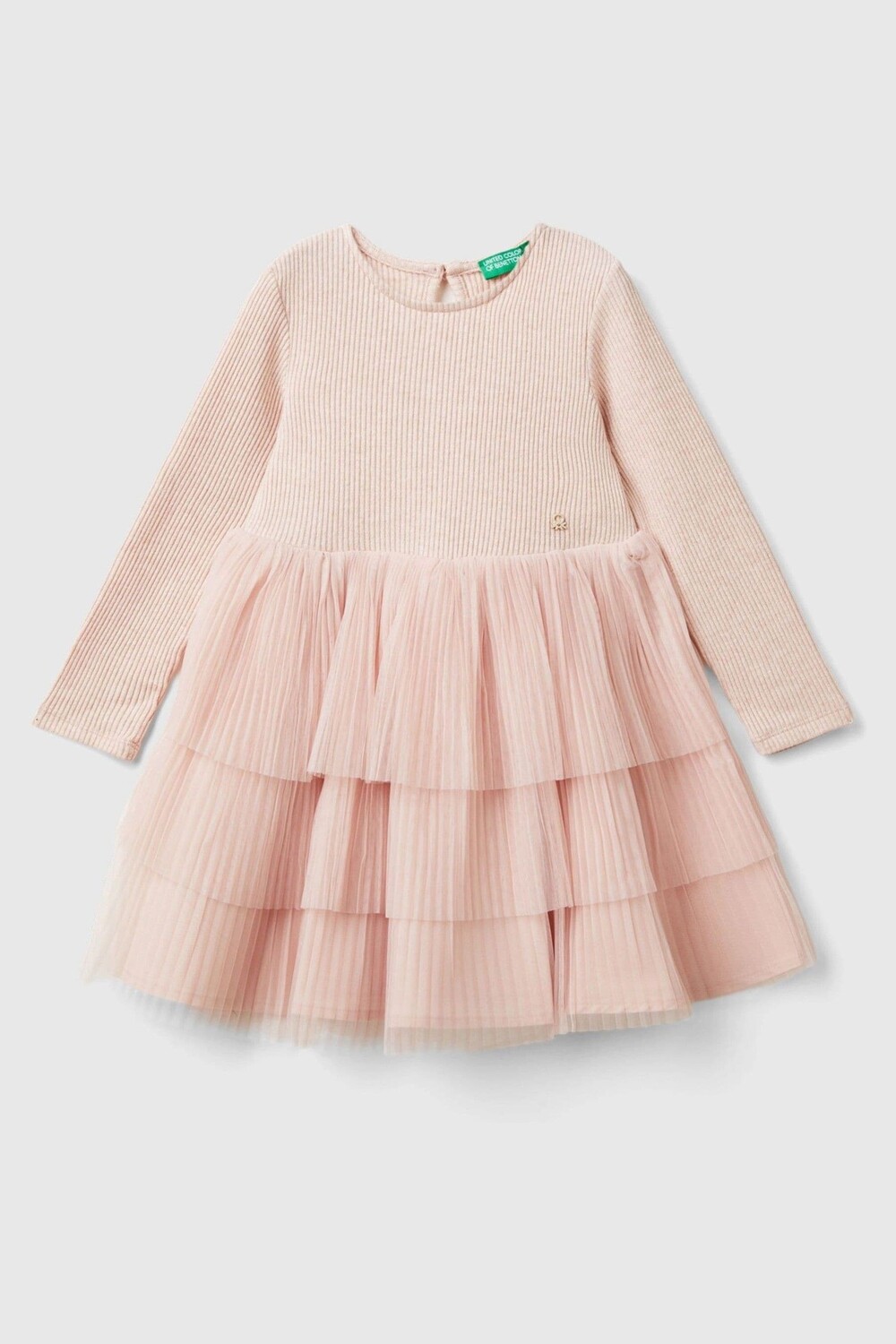 Платье из тюля с длинным рукавом Benetton, розовый
Платье из тюля с длинным рукавом Benetton, розовый