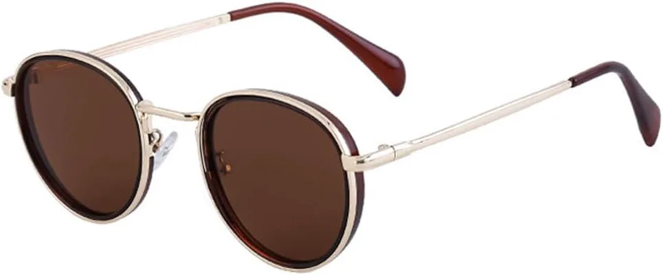 Ретро овальные женские солнцезащитные очки класса люкс, модные мужские солнцезащитные очки в металлической оправе в стиле панк HVTVTLA, Brown Golden Brown
Ретро овальные женские солнцезащитные очки класса люкс, модные мужские солнцезащитные очки в металлической оправе в стиле панк HVTVTLA, Brown Golden Brown