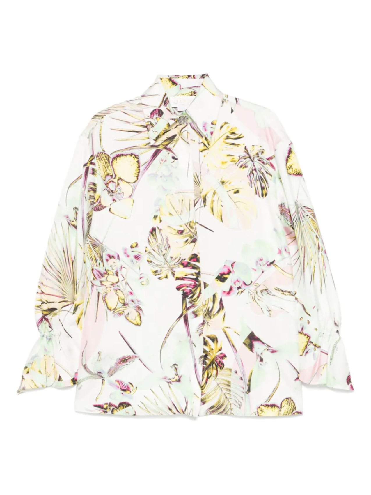 Рубашка с цветочным принтом Genny, белый 
Рубашка с цветочным принтом Genny, белый