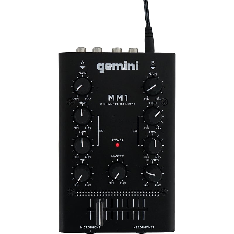 Микшер Gemini MM-1 2-Channel Compact Mixer
Микшер Gemini MM-1 2-Channel Compact Mixer