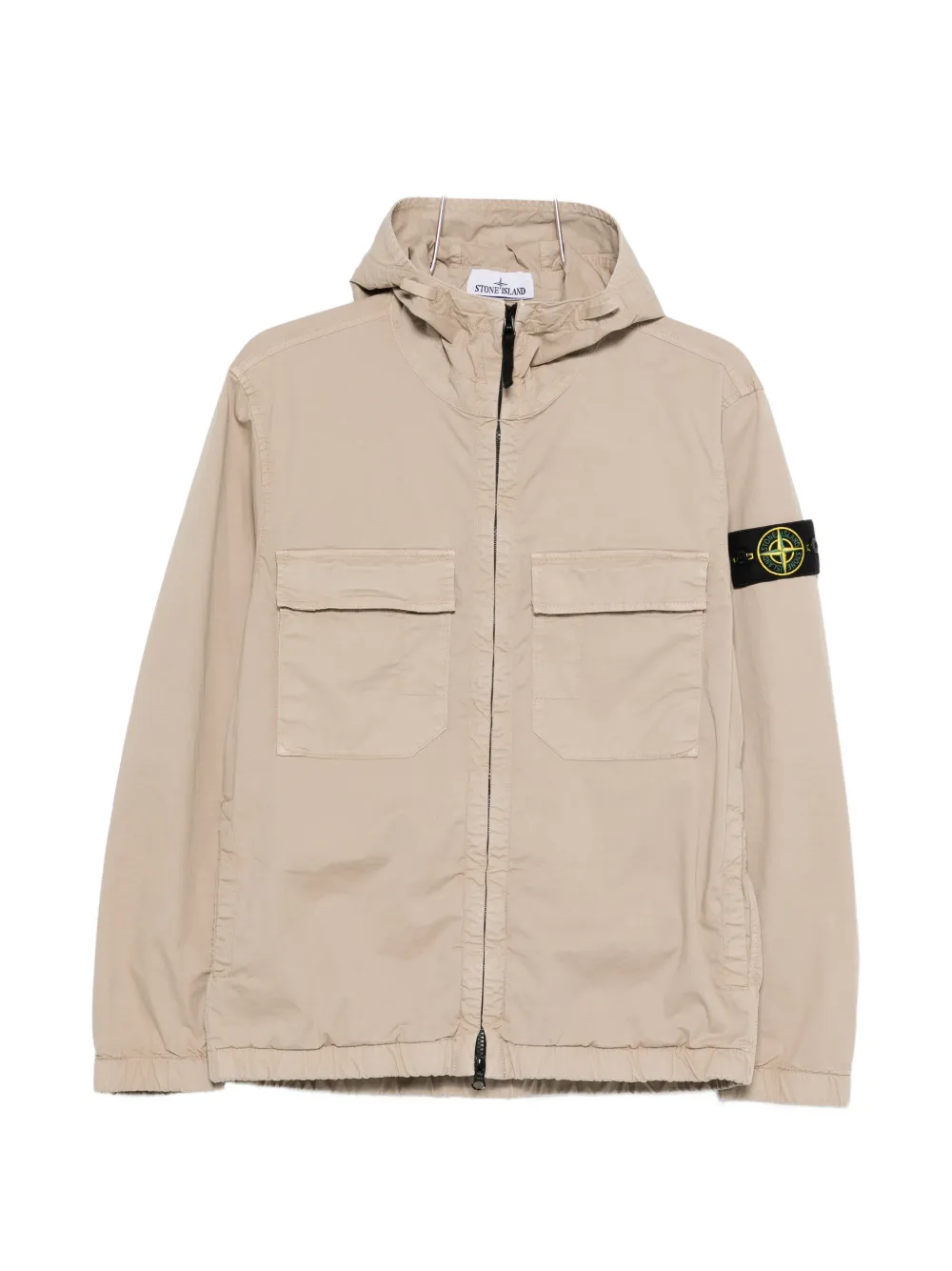 Хлопковая куртка с капюшоном Stone Island, бежевый
Хлопковая куртка с капюшоном Stone Island, бежевый