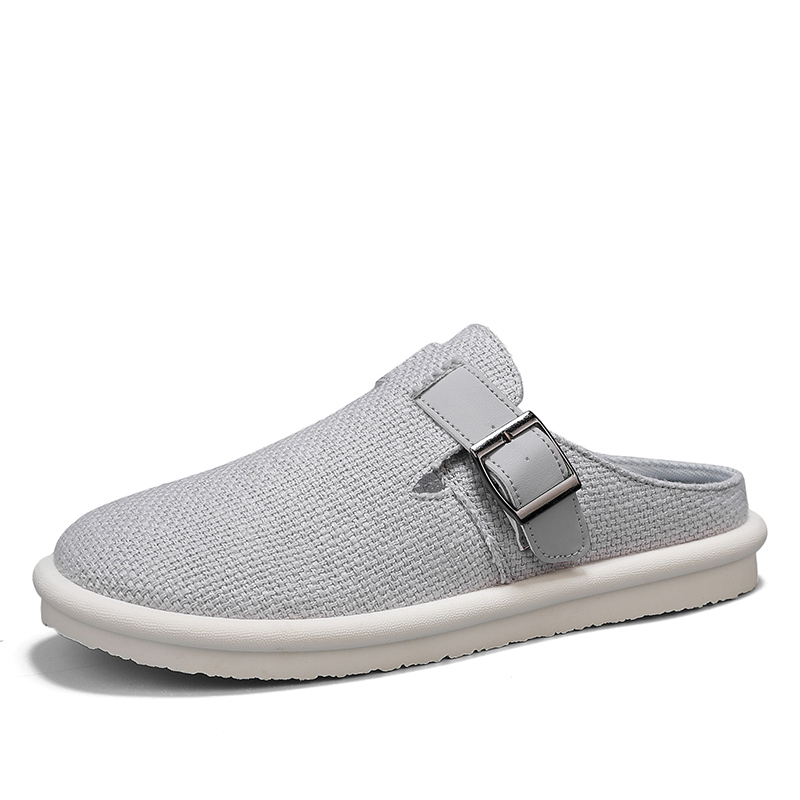 SHOUBA Мужские серые противоскользящие тапочки с закрытым носком, цвет Gray
SHOUBA Мужские серые противоскользящие тапочки с закрытым носком, цвет Gray