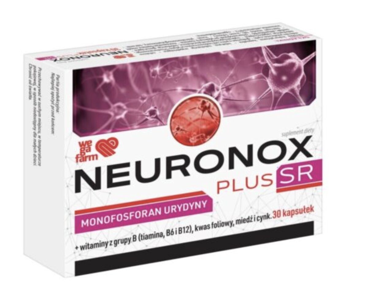 WegaFarm Neuronox Plus SR, Биологически активная добавка, 30 капсул Inna Marka 
WegaFarm Neuronox Plus SR, Биологически активная добавка, 30 капсул Inna Marka