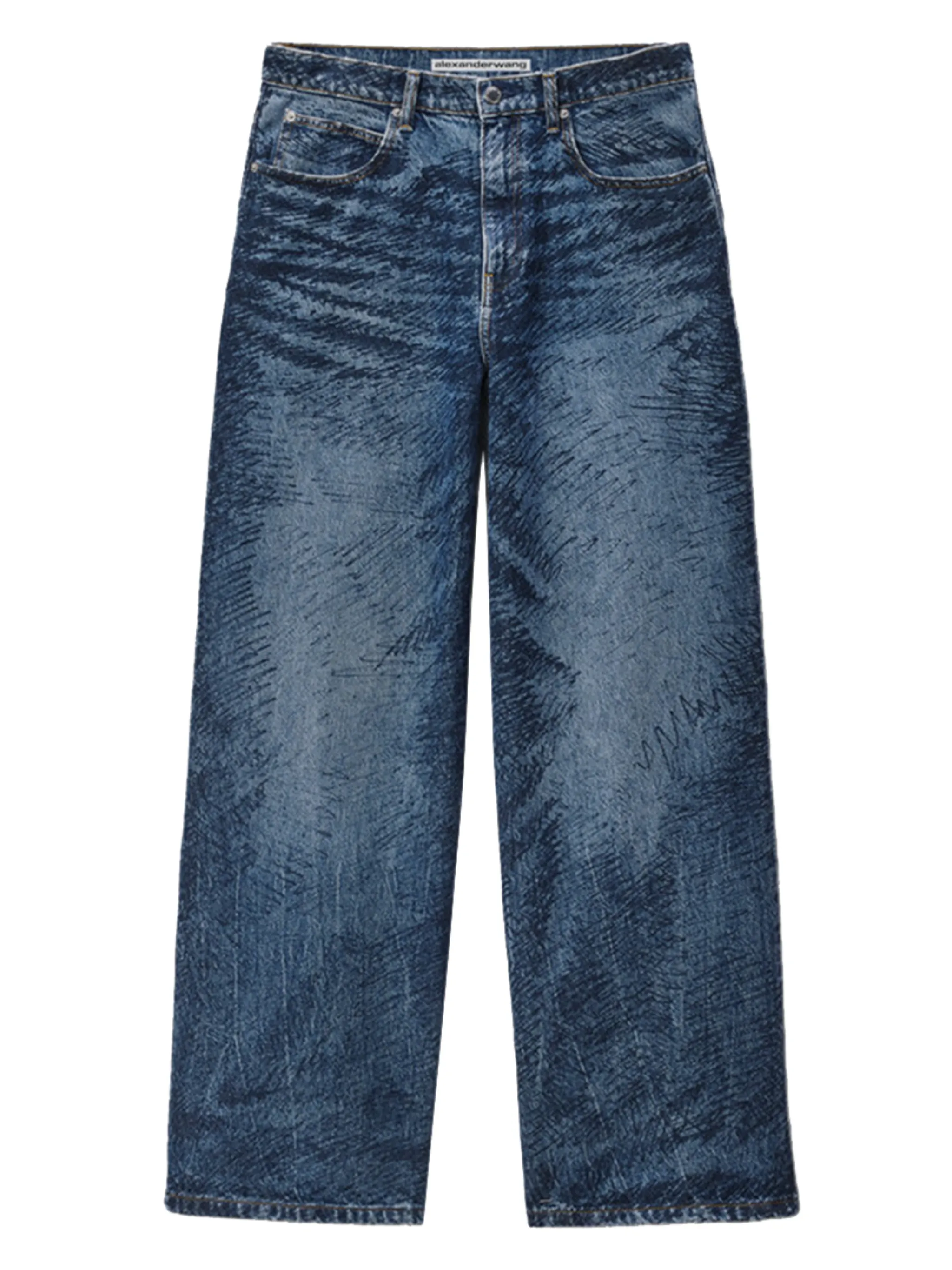 Джинсы с нашивкой-логотипом Alexander Wang, синий
Джинсы с нашивкой-логотипом Alexander Wang, синий