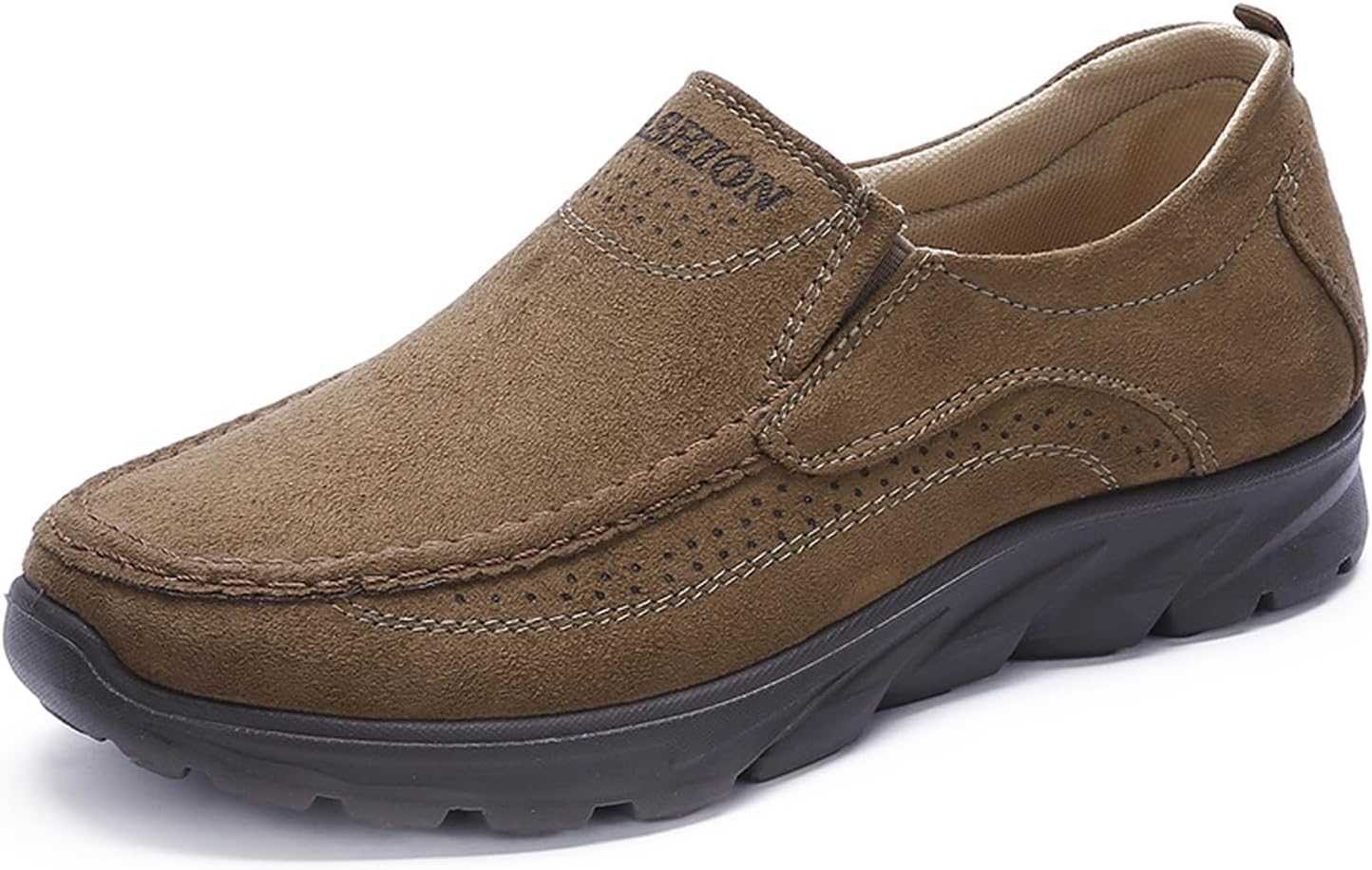 Мужские замшевые слипоны AMAZIDEAL, повседневные лоферы с ручной прошивкой, мокасины с круглым носком для ходьбы, удобные легкие нескользящие и водительские туфли, хаки
Мужские замшевые слипоны AMAZIDEAL, повседневные лоферы с ручной прошивкой, мокасины с круглым носком для ходьбы, удобные легкие нескользящие и водительские туфли, хаки