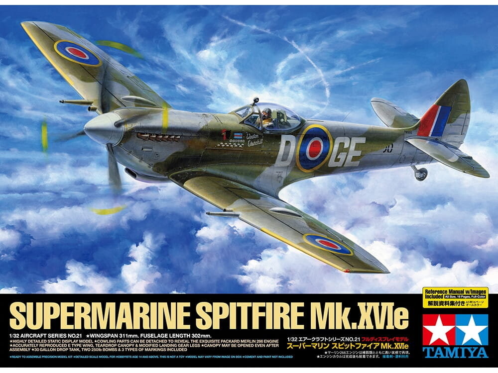 Supermarine Spitfire Mk.Xvie 1:32 Tamiya 60321
Supermarine Spitfire Mk.Xvie 1:32 Tamiya 60321