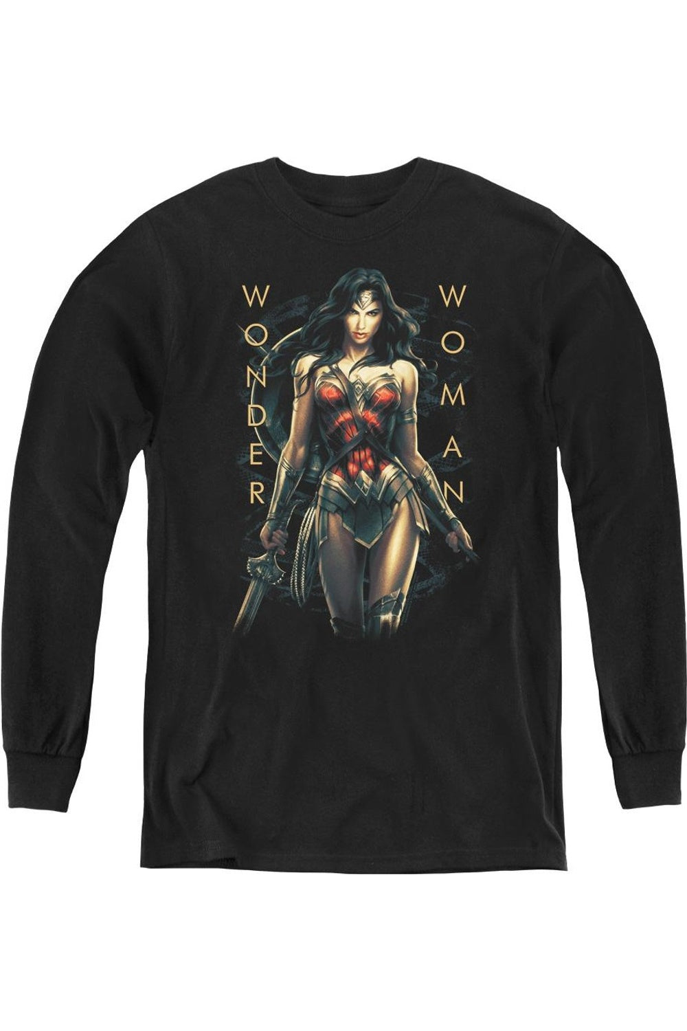 Футболка с длинным рукавом "Чудо-женщина: Вооружена и опасна" для молодежи Gildan, черный
Футболка с длинным рукавом "Чудо-женщина: Вооружена и опасна" для молодежи Gildan, черный