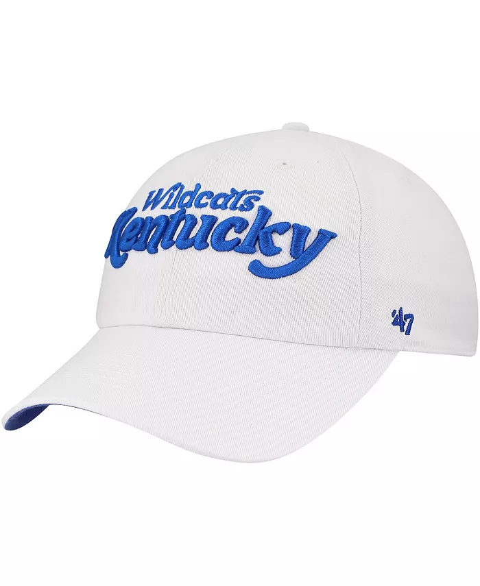 Женская белая регулируемая кепка Kentucky Wildcats Pensacola Clean Up '47 Brand
Женская белая регулируемая кепка Kentucky Wildcats Pensacola Clean Up '47 Brand