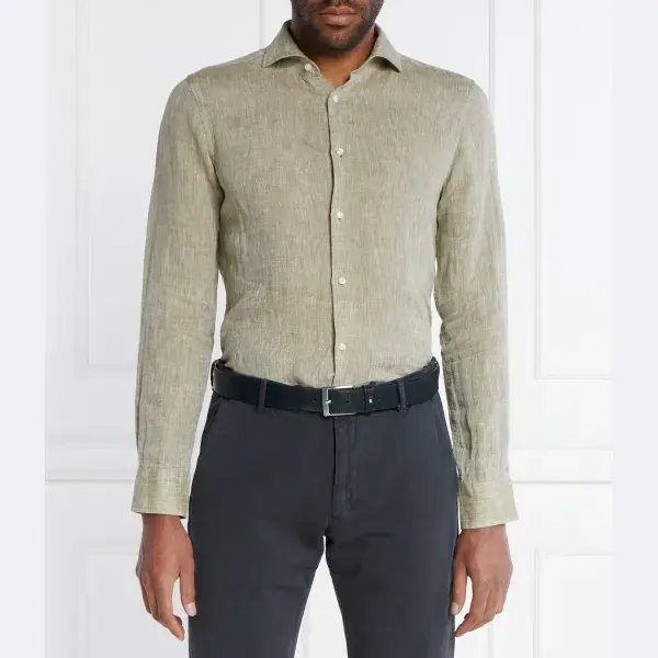 Льняная рубашка 146pai-w приталенного кроя Joop!, зеленый
Льняная рубашка 146pai-w приталенного кроя Joop!, зеленый