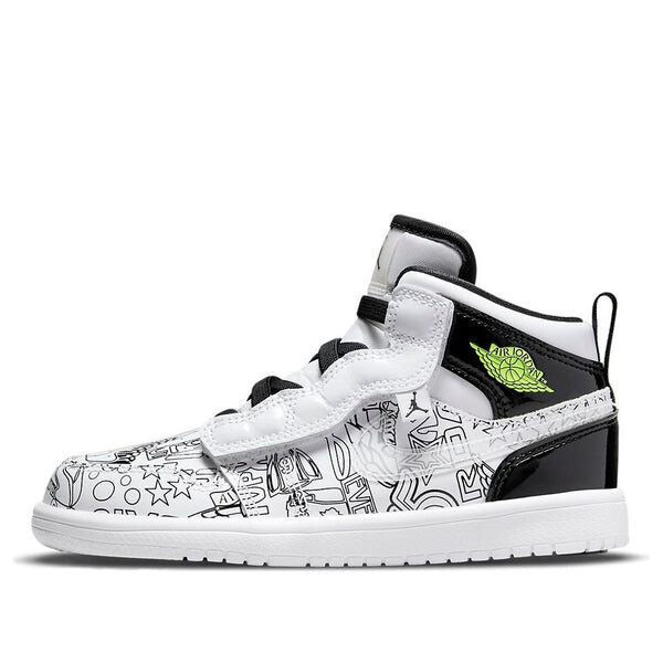 Кроссовки 1 средний alt se Air Jordan, белый 
Кроссовки 1 средний alt se Air Jordan, белый