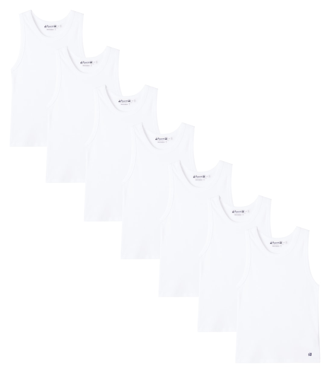 Комплект из 7 хлопковых маек Bonpoint, Blanc Lait
Комплект из 7 хлопковых маек Bonpoint, Blanc Lait