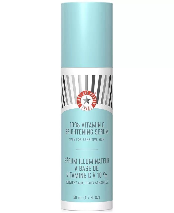 Осветляющая сыворотка с 10% витамином С First Aid Beauty
Осветляющая сыворотка с 10% витамином С First Aid Beauty