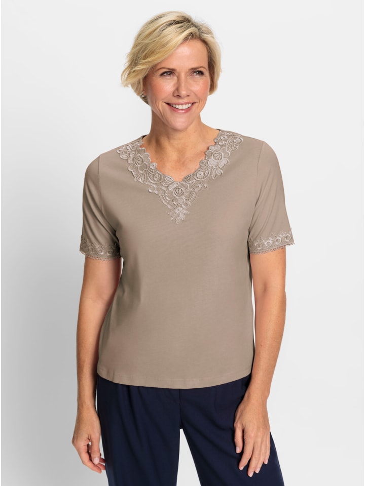 Кружевная рубашка в кунжутном цвете WITT WEIDEN
Кружевная рубашка в кунжутном цвете WITT WEIDEN