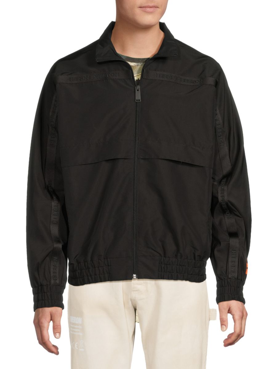 Ветровка с логотипом Ex Ray Heron Preston, черный 
Ветровка с логотипом Ex Ray Heron Preston, черный