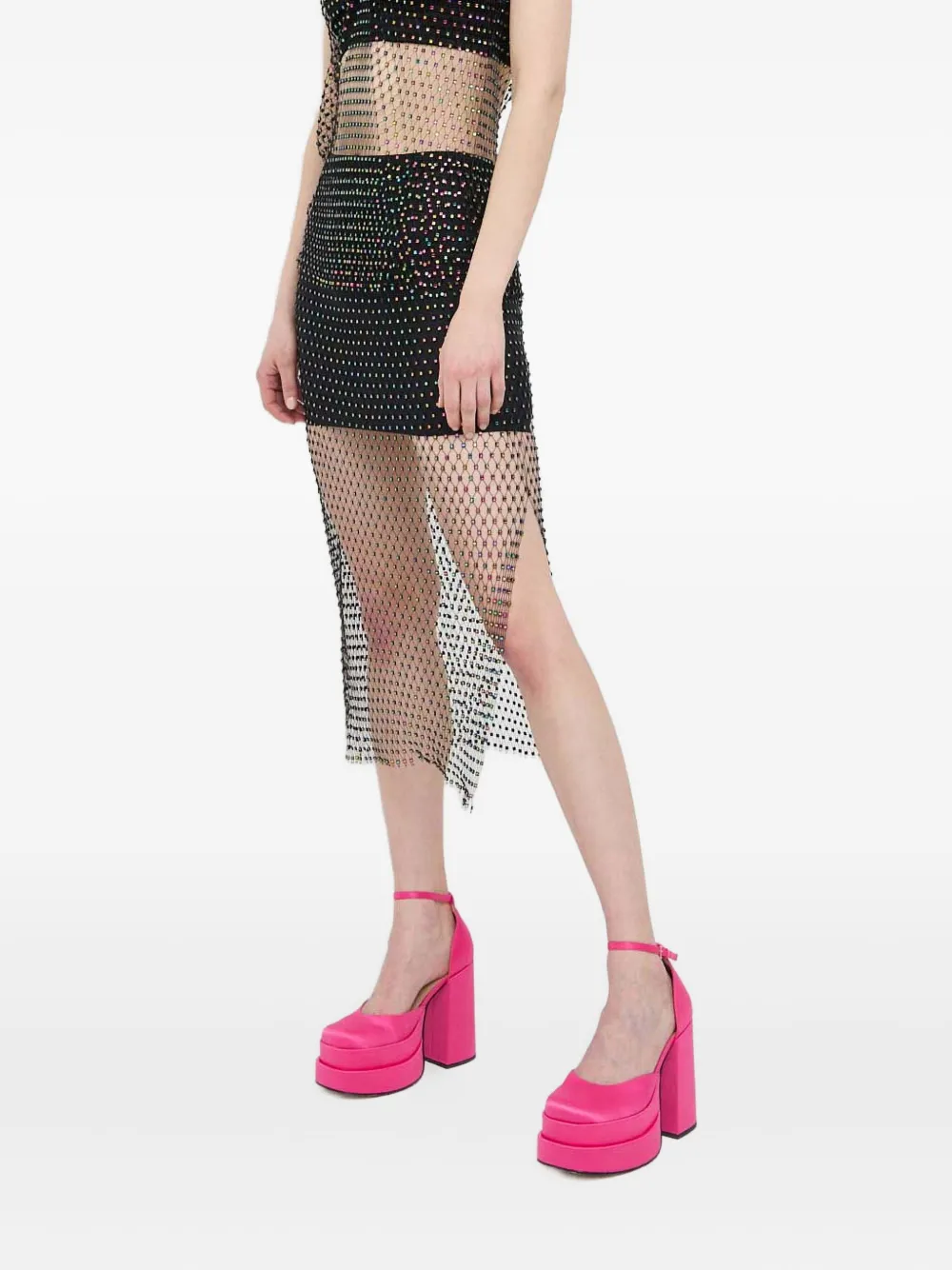 Расшитая бисером миди-юбка с разрезом Patrizia Pepe, черный
Расшитая бисером миди-юбка с разрезом Patrizia Pepe, черный