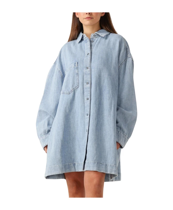 Синее платье-рубашка, повседневный шик. 7 For All Mankind, синий
Синее платье-рубашка, повседневный шик. 7 For All Mankind, синий