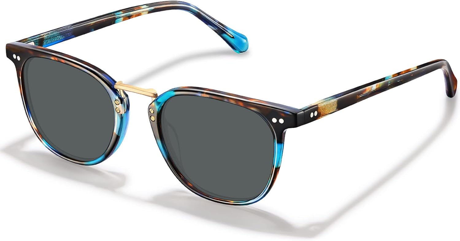 Женские круглые поляризованные солнцезащитные очки CARFIA из ацетата с маленькой лицевой частью, в стиле ретро, с металлической перемычкой, модель CA5015, 3-1. Blue Tortoise Frame Gray Lens
Женские круглые поляризованные солнцезащитные очки CARFIA из ацетата с маленькой лицевой частью, в стиле ретро, с металлической перемычкой, модель CA5015, 3-1. Blue Tortoise Frame Gray Lens