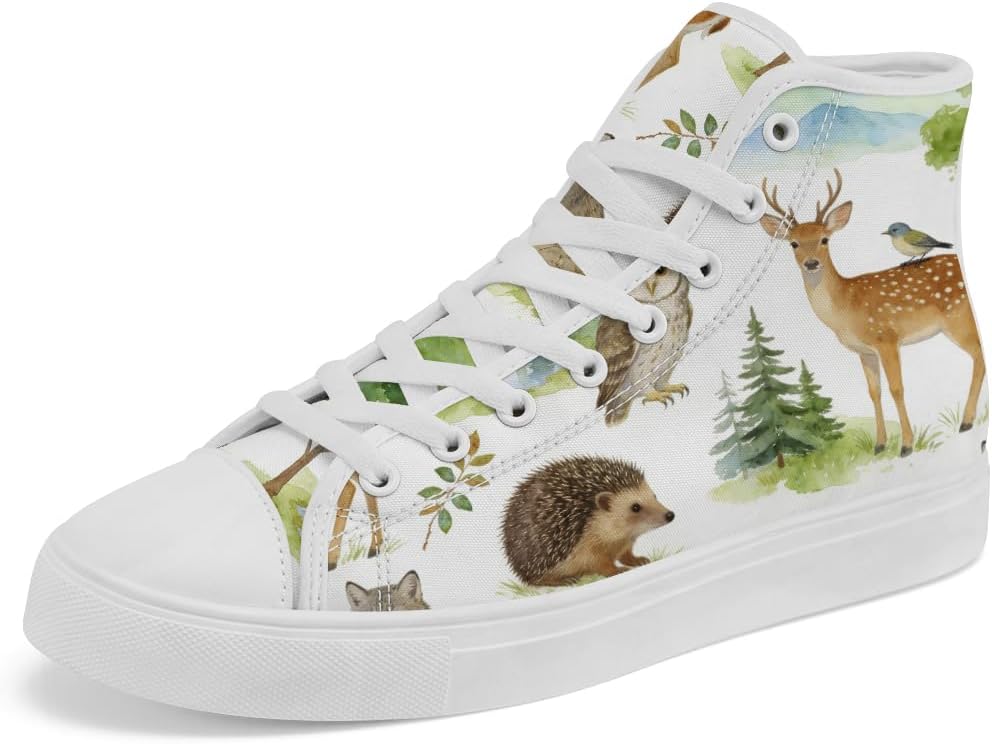 Высокие кеды из канвы с изображением оленя для мужчин и женщин, повседневные кроссовки на шнуровке Chebing, зеленый
Высокие кеды из канвы с изображением оленя для мужчин и женщин, повседневные кроссовки на шнуровке Chebing, зеленый