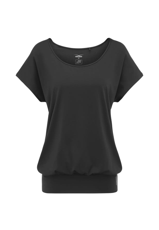 Футболка с круглым вырезом и эластичным поясом Venice Beach, черный
Футболка с круглым вырезом и эластичным поясом Venice Beach, черный