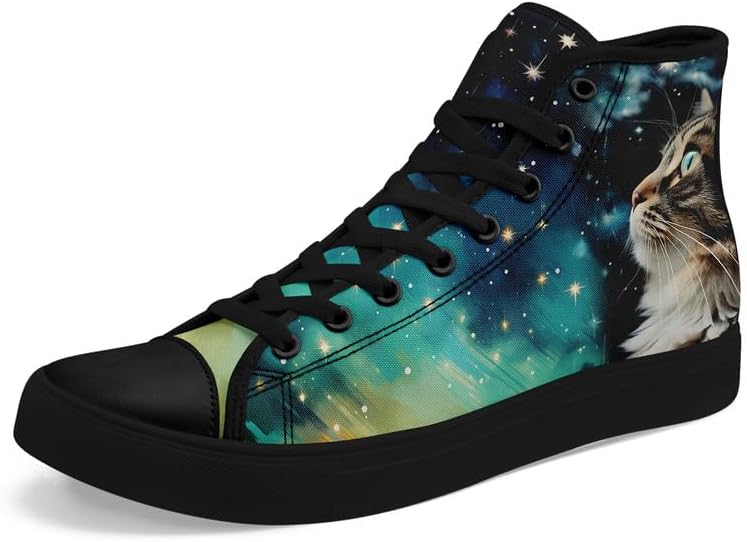 Высокие кеды из ткани для девочек и мальчиков с принтами галактики, кошек и собак, модные кроссовки, дышащие, легкие, повседневная обувь Awsole, черный/синий
Высокие кеды из ткани для девочек и мальчиков с принтами галактики, кошек и собак, модные кроссовки, дышащие, легкие, повседневная обувь Awsole, черный/синий