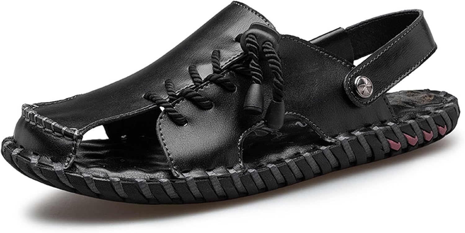 Мужские летние кожаные сандалии Abborora ручной работы с закрытым носком, повседневные пляжные сандалии-рыбаки для активного отдыха на улице, черный
Мужские летние кожаные сандалии Abborora ручной работы с закрытым носком, повседневные пляжные сандалии-рыбаки для активного отдыха на улице, черный