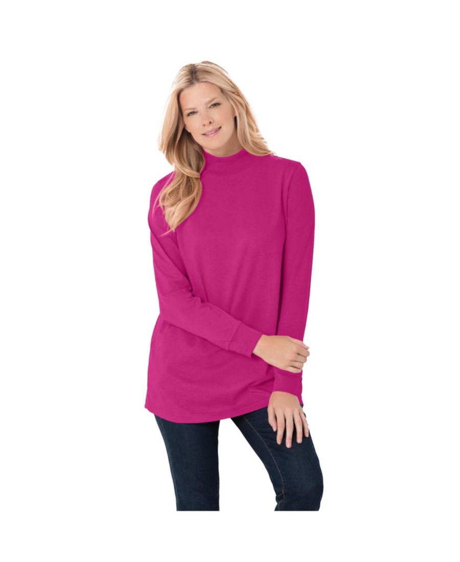 Женская футболка с длинными рукавами и высоким воротником больших размеров Woman Within, Raspberry, Красный, Женская футболка с длинными рукавами и высоким воротником больших размеров Woman Within, Raspberry
Женская футболка с длинными рукавами и высоким воротником больших размеров Woman Within, Raspberry, Красный, Женская футболка с длинными рукавами и высоким воротником больших размеров Woman Within, Raspberry