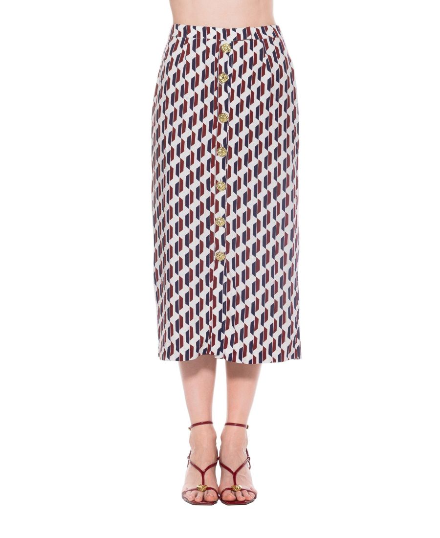 Женская юбка-миди Carla с застежкой на пуговицы спереди Alexia Admor, Red geo
Женская юбка-миди Carla с застежкой на пуговицы спереди Alexia Admor, Red geo