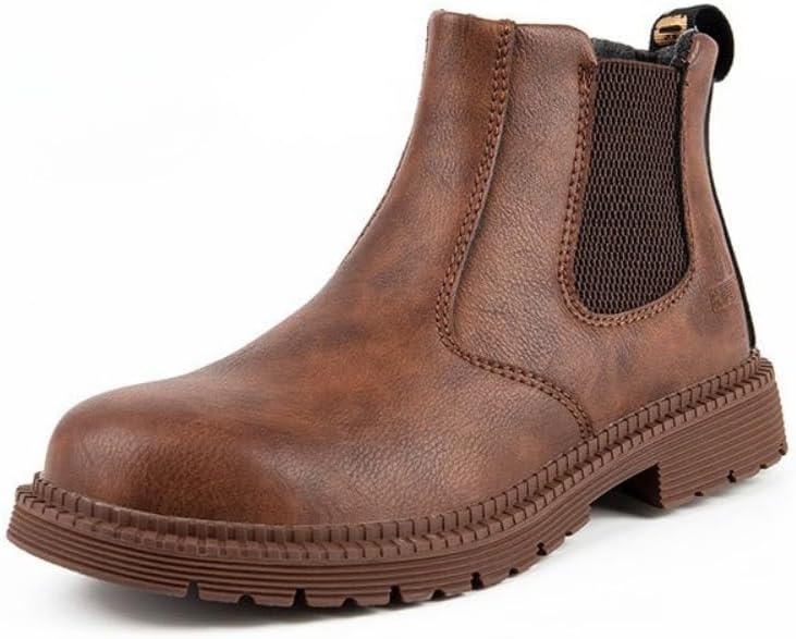 Ботинки Spedify с высоким голенищем для мужчин и женщин, из суперволоконной кожи, с стальным носком, промышленная и строительная обувь, большие размеры 5-15, коричневый
Ботинки Spedify с высоким голенищем для мужчин и женщин, из суперволоконной кожи, с стальным носком, промышленная и строительная обувь, большие размеры 5-15, коричневый