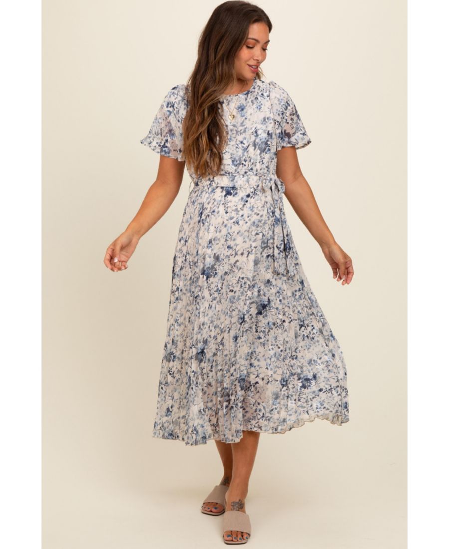 Платье миди кремового цвета с цветочным принтом для беременных, плиссированное Pinkblush, Cream
Платье миди кремового цвета с цветочным принтом для беременных, плиссированное Pinkblush, Cream