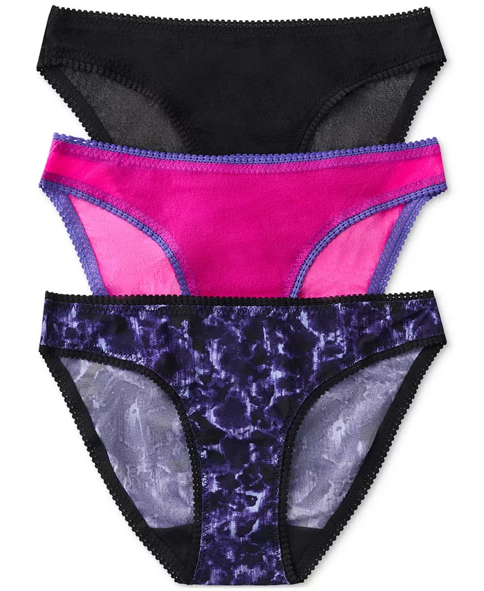 Комплект из 3 трусиков-бикини с сетчатыми вставками 3202P3 On Gossamer, розовый
Комплект из 3 трусиков-бикини с сетчатыми вставками 3202P3 On Gossamer, розовый