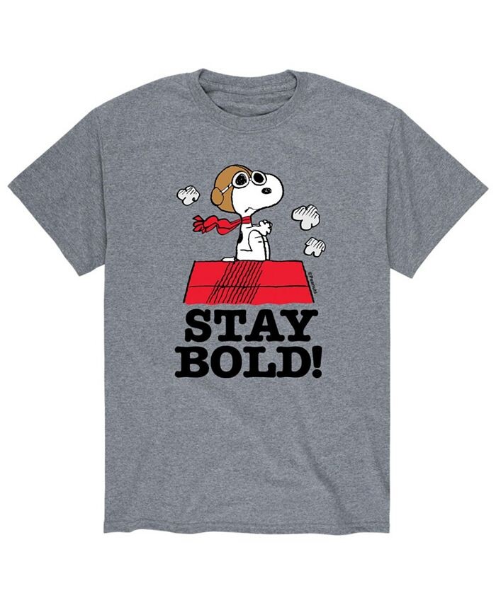 Мужская футболка Peanuts Stay Bold AIRWAVES, серый 
Мужская футболка Peanuts Stay Bold AIRWAVES, серый
