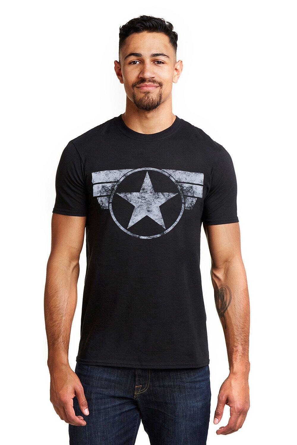 Хлопковая футболка с логотипом Marvel, черный
Хлопковая футболка с логотипом Marvel, черный