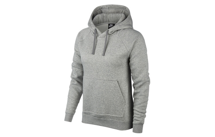 Свитшот женский темно-серый меланжевый Nike, темно-серый 
Свитшот женский темно-серый меланжевый Nike, темно-серый