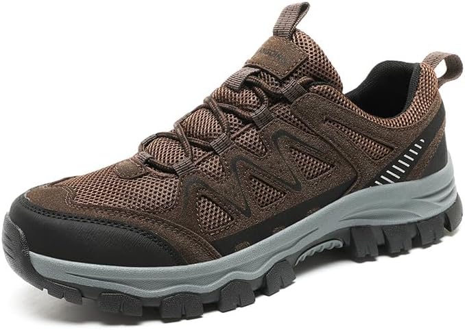 Мужские походные ботинки на открытом воздухе, противоскользящие туристические кроссовки для походов, путешествий и повседневной носки, стильные легкие спортивные ботинки для ходьбы и комфорта Qacksv, коричневый
Мужские походные ботинки на открытом воздухе, противоскользящие туристические кроссовки для походов, путешествий и повседневной носки, стильные легкие спортивные ботинки для ходьбы и комфорта Qacksv, коричневый