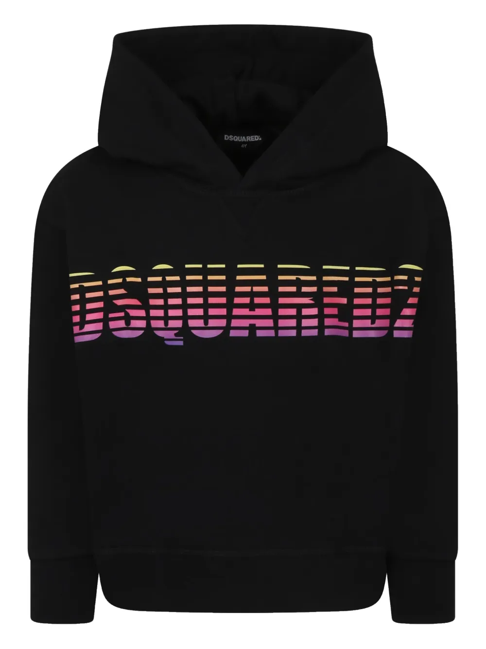 Однотонное худи DSQUARED2 KIDS, черный 
Однотонное худи DSQUARED2 KIDS, черный