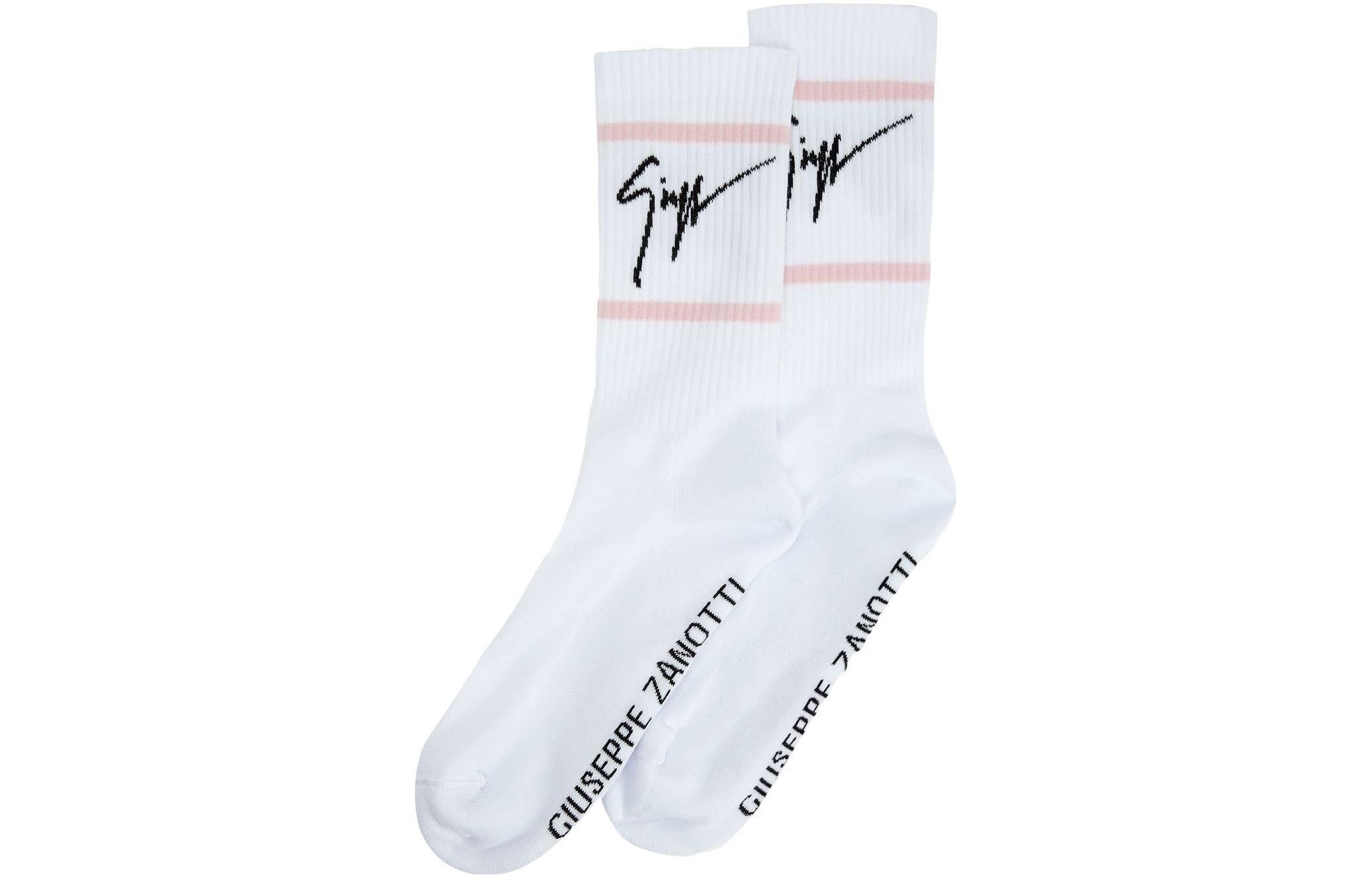 Интарсия вязаные носки щиколотки Giuseppe Zanotti, 1 упаковка (Белый Розовый) 
Интарсия вязаные носки щиколотки Giuseppe Zanotti, 1 упаковка (Белый Розовый)