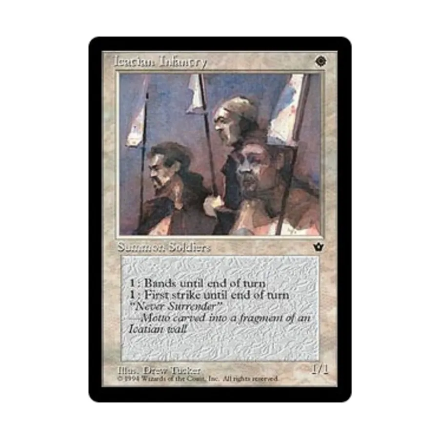 CCG Икатийская пехота - Вер. 2 (С4), MTG - Fallen Empires
CCG Икатийская пехота - Вер. 2 (С4), MTG - Fallen Empires