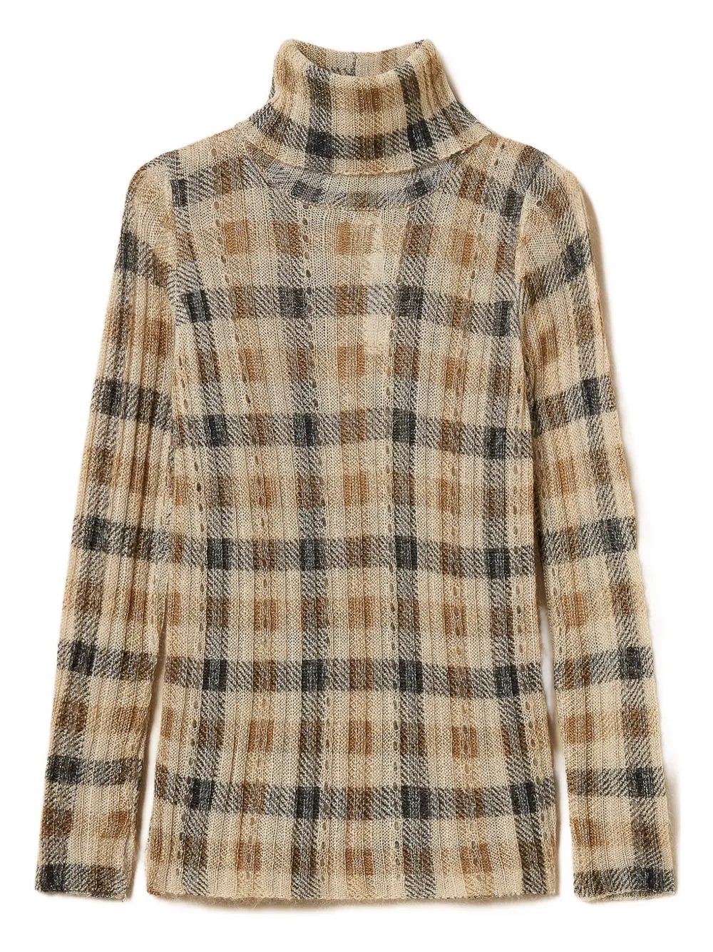 Водолазка с клетчатым принтом TWINSET, нейтральный
Водолазка с клетчатым принтом TWINSET, нейтральный