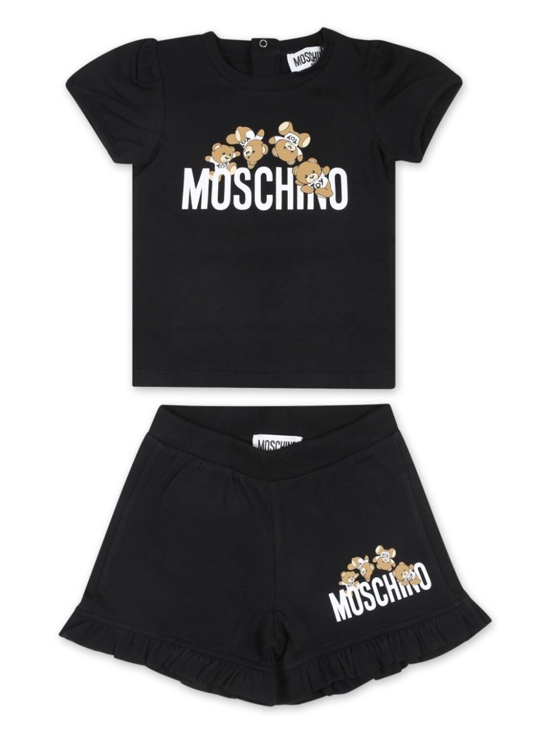 Комплект из топа и шортов с принтом Teddy Bear Moschino Kids, черный
Комплект из топа и шортов с принтом Teddy Bear Moschino Kids, черный
