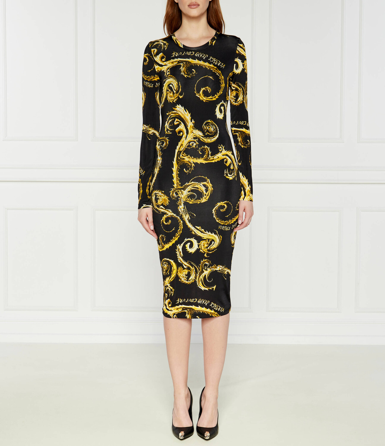 Платье Versace Jeans Couture, черный 
Платье Versace Jeans Couture, черный