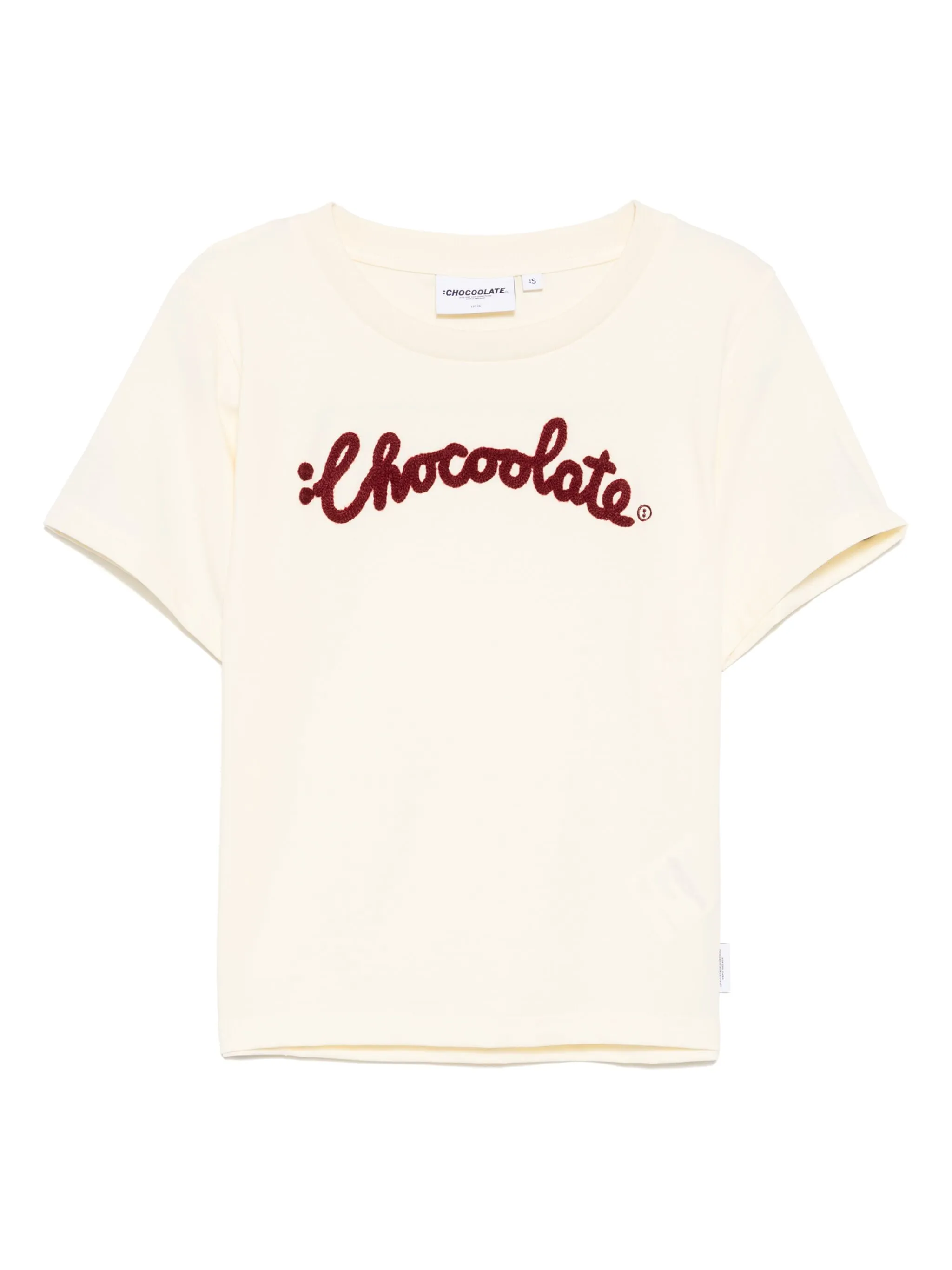 Футболка с вышитым логотипом Chocoolate, бежевый
Футболка с вышитым логотипом Chocoolate, бежевый