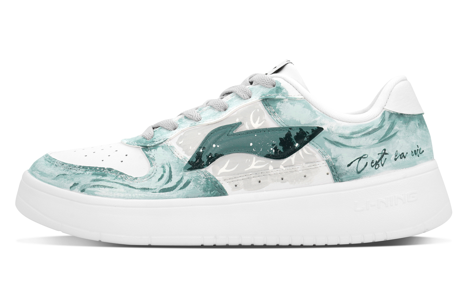 LINING Понтонные лодки устойчивые к истиранию увеличивающие высоту лоу-топ скейтборд кроссовки мужские белый серый зеленый
LINING Понтонные лодки устойчивые к истиранию увеличивающие высоту лоу-топ скейтборд кроссовки мужские белый серый зеленый