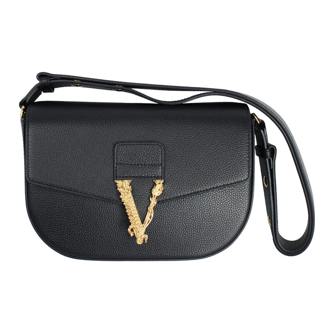 VERSACE Кожаная наплечная сумка Virtus для женщин black
VERSACE Кожаная наплечная сумка Virtus для женщин black