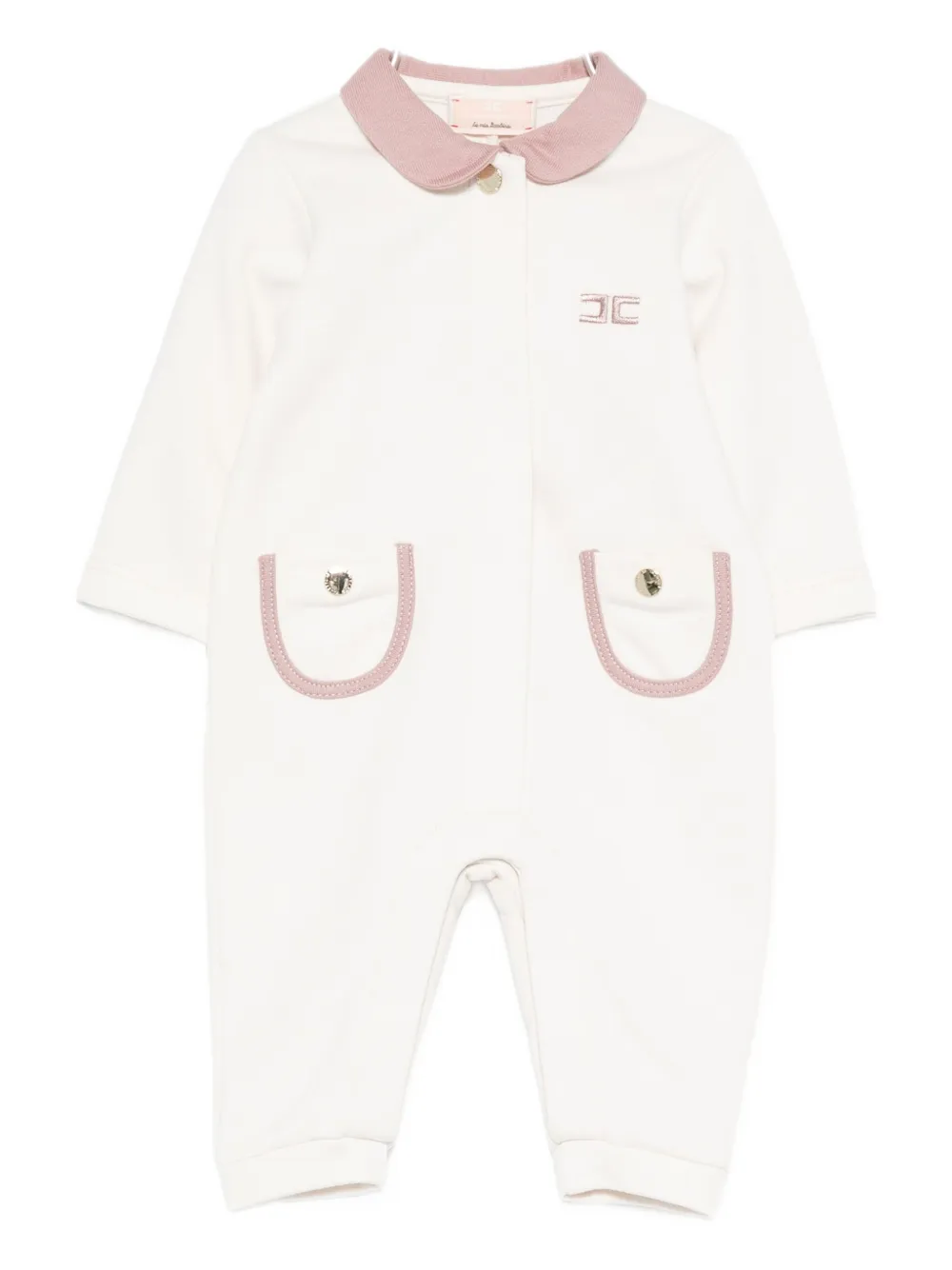 Комбинезон с вышитым логотипом Elisabetta Franchi La Mia Bambina, белый
Комбинезон с вышитым логотипом Elisabetta Franchi La Mia Bambina, белый