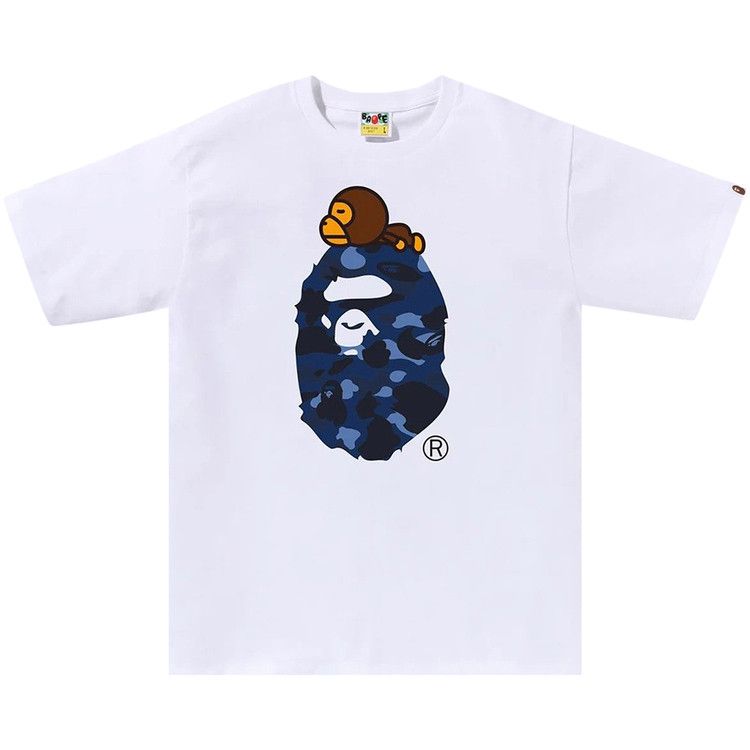 Футболка BAPE Color Camo Milo On Big Ape Tee, White/Navy
Футболка BAPE Color Camo Milo On Big Ape Tee, White/Navy