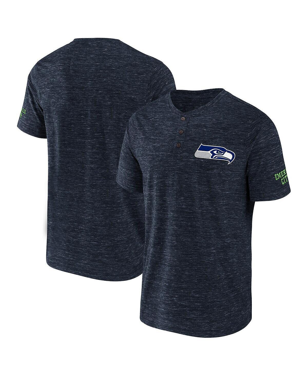 Мужская футболка nfl x darius rucker collection by college navy seattle seahawks slub henley Fanatics, синий
Мужская футболка nfl x darius rucker collection by college navy seattle seahawks slub henley Fanatics, синий